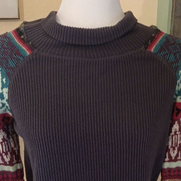 Free People Prism Thermal Multicolor Patterned Women's Sweater - Picture 3 of 14